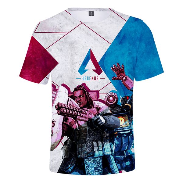 

new casual print apex legends 3d t-shirt men fashion hip hop sweatshirt summer apex legends 3d t-shirt men/women, White;black