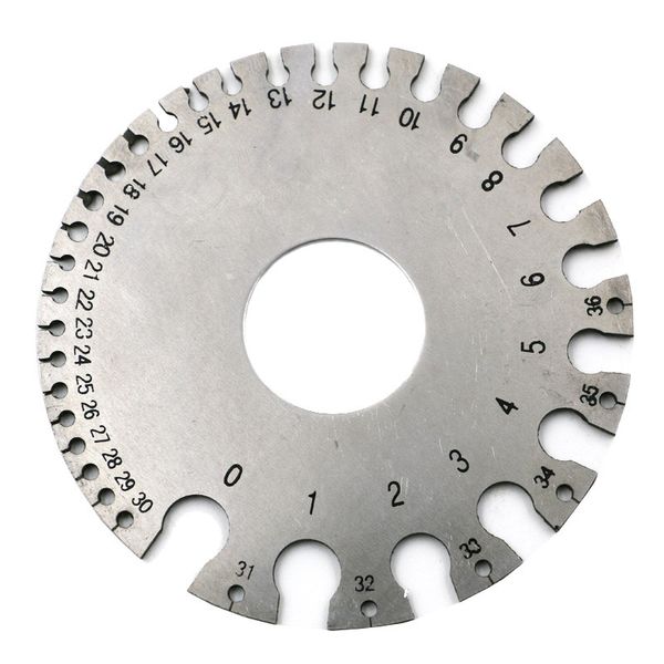 

stainless steel american standard wire diameter gauge sample weld inspection ruler thickness gauge wire awg model guage