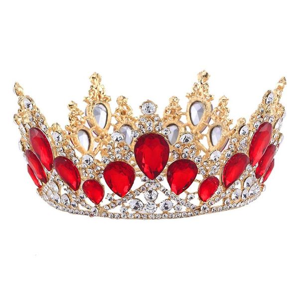 

vintage crystal crown for women wedding bridal tiara flower crown, Golden;white