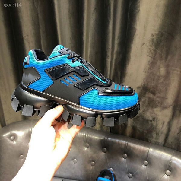 

men's casual shoes women's color blocking thick soled sneakers shoes muffin shoes training sports trainers generous size us 5-11, Black