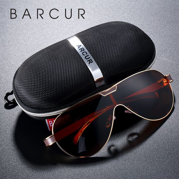 

barcur driving polarized sunglasses men brand designer sun glasses for men sports eyewear lunette de soleil homme t200619, White;black
