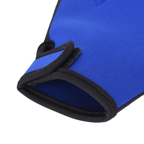 

1 pair swimming gloves aquatic fitness water resistance training paddle fingerless mitten hand tool multi-sizes aerobics classes