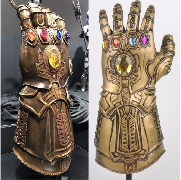 

thanos infinity gauntlet infinity war gloves cosplay superhero thanos latex glove halloween party props deluxe