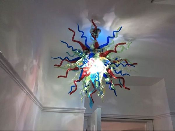 

small size fancy blown glass chandeliers led lights hand blown glass chandelier lamp for home living room flush mounted lighting fixtures