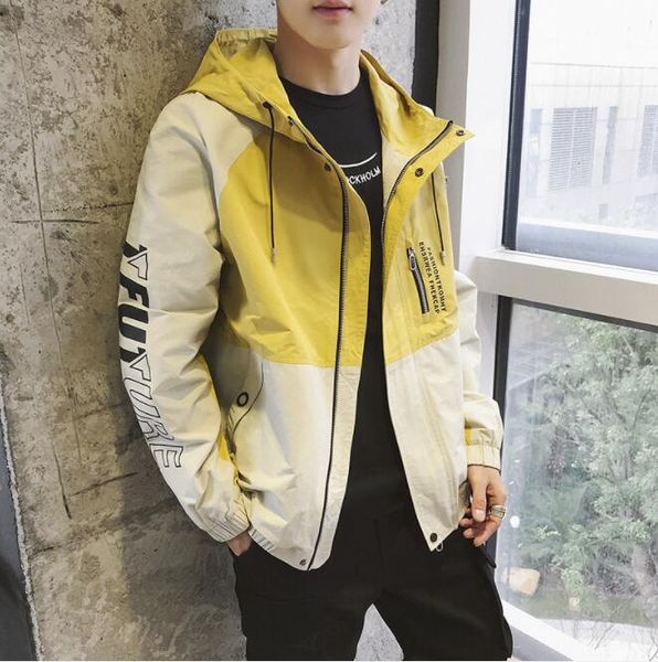 

autumn designer jackets for mens windbreaker fashion brand mens jackets long sleeve zipper luxury men coats 2 colors m-3xl, Black;brown