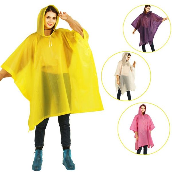 

new reusable protective fashion women raincoat thickened waterproof rain coat hooded raincoat prevents splashing body#d4, Black;brown