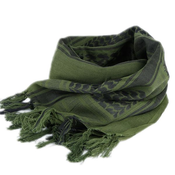 

outdoor hiking scarves military arab tactical desert scarf army shemagh with tassel for men women, Blue;black