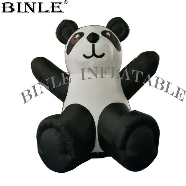 

гигантских надувной 2.4 панды талисман оксфорд ткань надувных панды украшение медведь реклама зоопарк игрушка