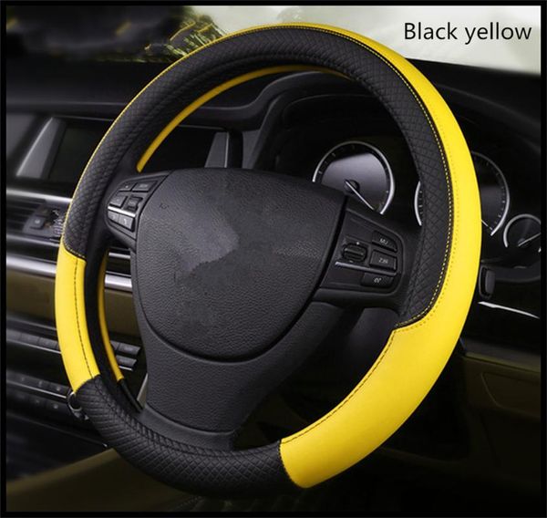 

car steering wheel cover leather non-slip fashion 37-38 cm for gmc mahindra hino tata motors