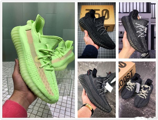 

Glow black tatic black full reflective 3m glow in the dark men women running hoe with box