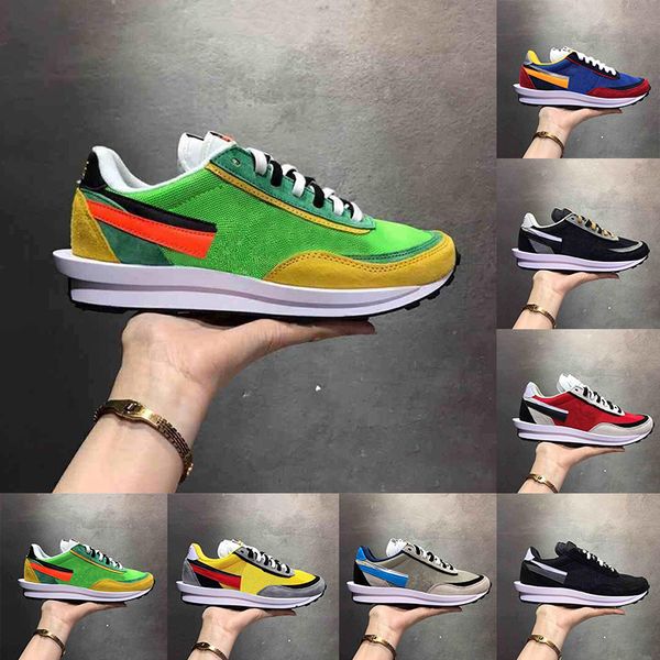 

Sacai x LDV Waffle Daybreak Trainers Mens Running Shoes For Women Varsity Blue Pine Green Gusto Sports Sneakers sport shoe Chaussures