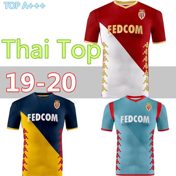 

2019 2020 monaco occer jer ey home away 1920monaco 9 falcao 25 glik 11 carrilio 5 jemer on maillot de foot football hirt