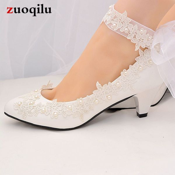 

2019 white wedding shoes woman ankle strap high heels pumps women shoes ladies bridal female chaussure femme talon #68, Black