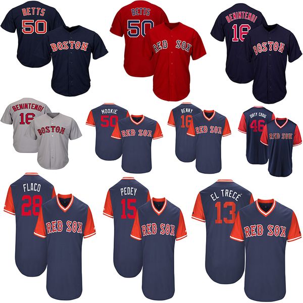 

Men 039 bo ton mookie bett andrew benintendi hanley ramirez el trecÃ© du tin pedroia pedey player weekend red ox ba eball jer ey