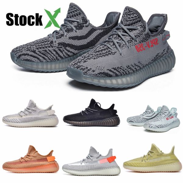 

2020 new wave runner v2 static material mauve kanye west sneakers men women designer running shoes sport with box size us5-13 #qa407