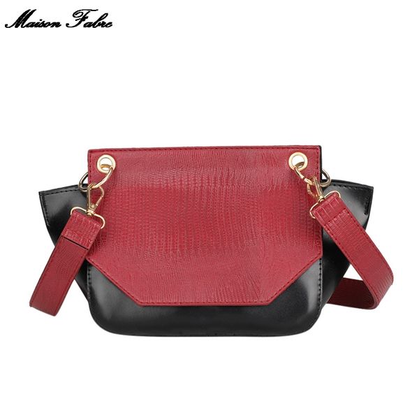

maison fabre 2019 new women fashion casual wild simple contrast color shoulder messenger bag casual trend small bag