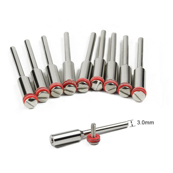 

cmcp 10pcs/set 2.35/3.0mm handle/steel screw mandrel shank cutter-off holder dremel rotary accessories tools