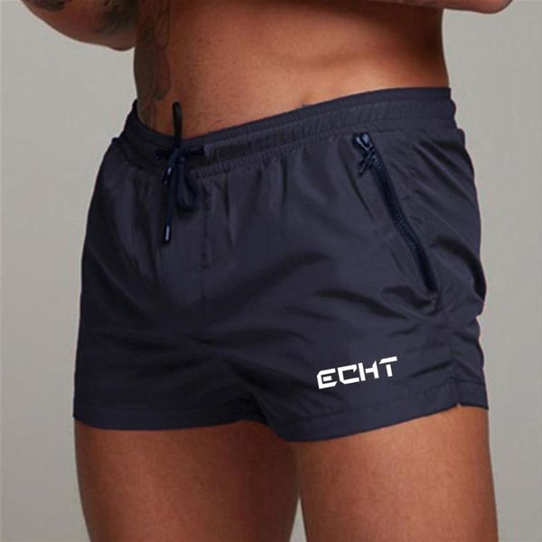 

2020 men's beach short swim shorts surfing maillot de bain sport men's board shorts bermuda swimwear mens running sports, Black;blue
