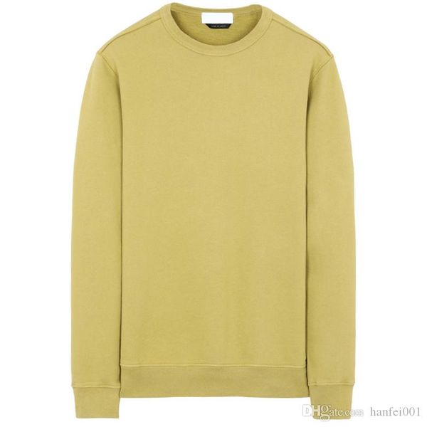 

19fw 62720 crewneck sweatshirt t0pst0ne long sleeve t shirt simple solid sweatshirt fashion pullover sweater sportwear street hflswy354, Black