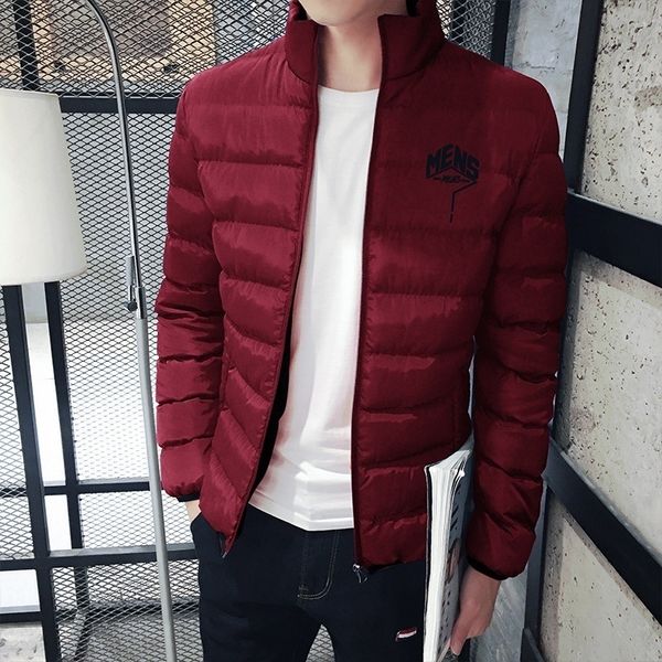 

vogue fashion men winter coat cotton puffer down jacket thicken parka outwear overcoat plus size m-5xl casual mens parka jackets, Black