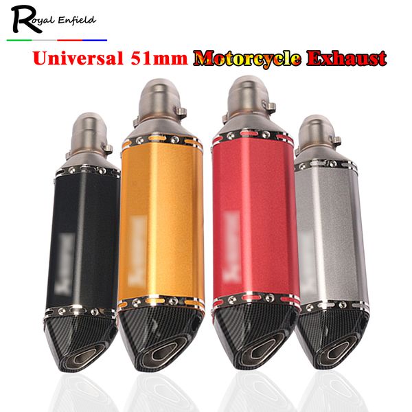 

51mm exhaust for cb 400 ninjia 300 tmax 530 pcx150 atv 390 cb400 310mm motorcycle exhaust escape universal modified muffler