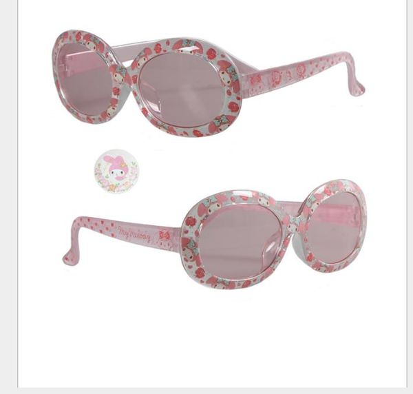 

цветные детские солнцезащитные очки girl princess's sunglasses, White;black