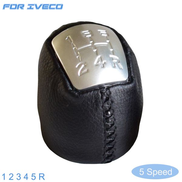 

gear shift knob manual 5 6 speed leather stick lever headball shifter for iveco daily iv v vi 2006 2007 2008 2009 2010 2011-2017