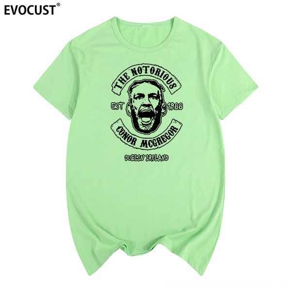 

connor mcgregor t-shirt mouth gun comprehensive combat boxing men's and women's short sleeve half sleeve t-shirt, Black