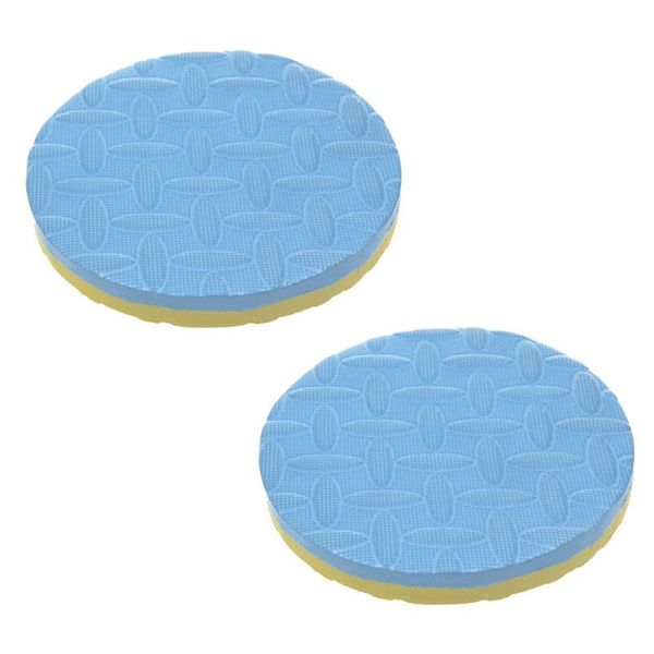 

pack of 2 round workout foam pad cushion for yoga eliminate knee exercise mats
