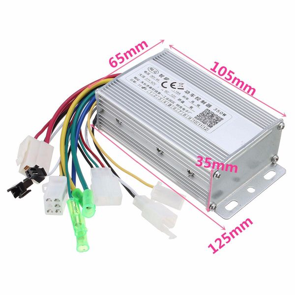 

350w 36v48v brushless controller for scooter e- bike withwithout hall sensor