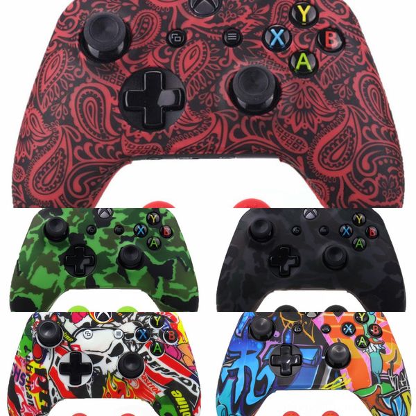 

nybn9 anti-slip controllerfedex cover silicone case gamepad protective rubber for xbox one s slim x soft emsshipping