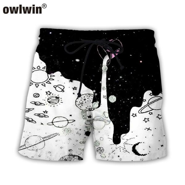 

2020 3d printed men beach shorts men's trunks polyester summer swimming shorts beach pants stretch bathing