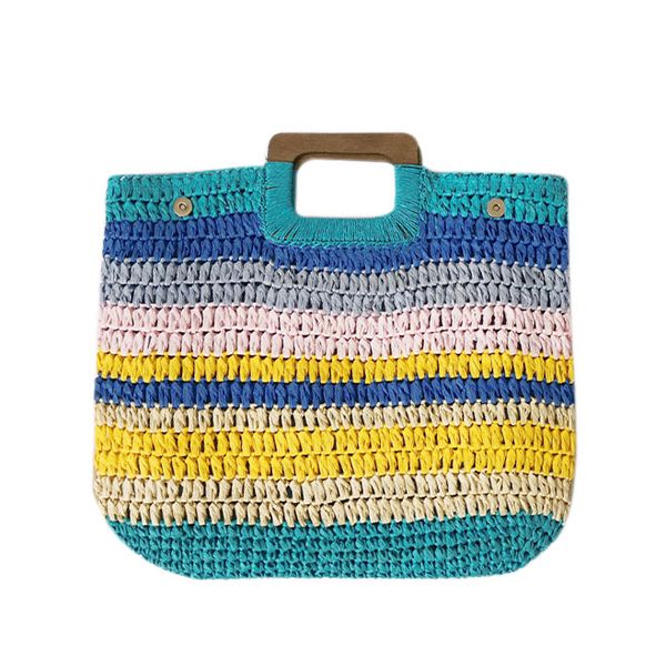 

bohemian straw bags for women large capacity beach handbags summer vintage rattan bag handmade kintted travel bags