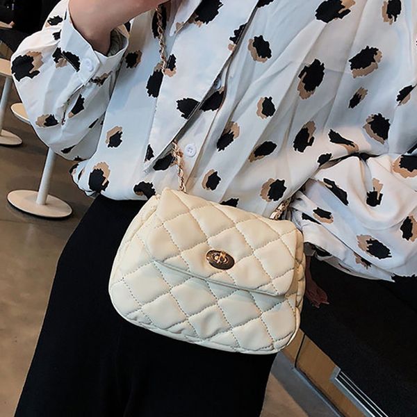 

summer new 2019 tide korean simple rhombic chain bags fashion section shoulder diagonal package