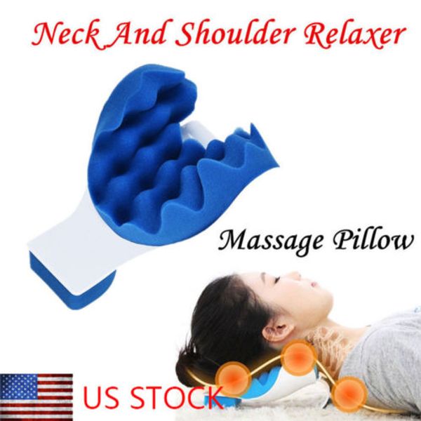 

neck & shoulder relaxer neck pain relief massage pillow support pillow hot