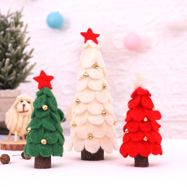 

7 inch 10 inch christmas tree new year kids gifts toys artificial tree xmas home decoration hanging ornaments golden bell