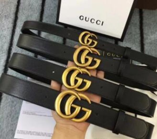 

2019 G 1Hot Fashion men G buckle fashion genuine leather women V belts for men Letter Double H buckle men women belts Free Shipping.