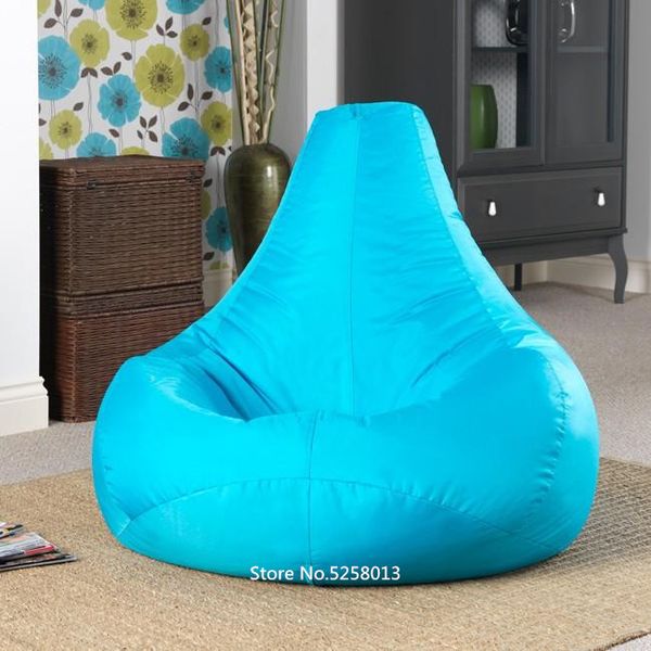 

aqua blue color game bean bag , adults floor seat cushion