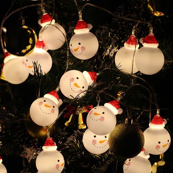 

christmas snowman light battery garland fairy string lamp for party wedding christmas indoor outdoor decoration light