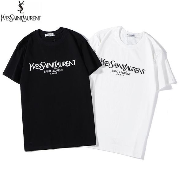 

wholesale 2020 women's t-shirt letter printing fashion short sleeve t-shirt lady pullover men's round collar coat q5
