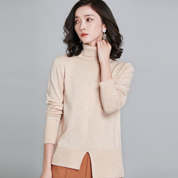 

вязаные жилет моды нерегулярные вязать тонкий тонкий основывая рубашка 2020 осень-зима свитер пуловер вязать свитер женщины, White;black