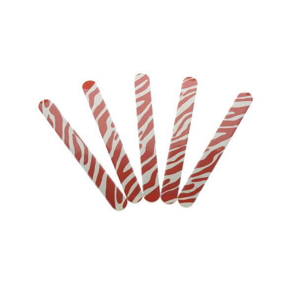

5pcs beautiful double sided women girls fingernail toenail art beauty tool emery board nail buffer block manicure nail files