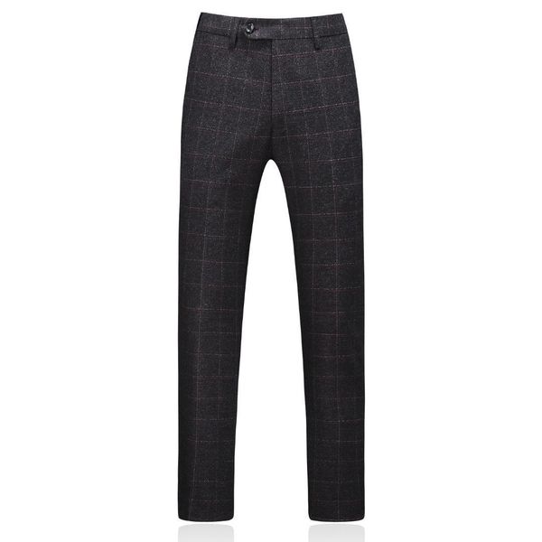 

mogu 2019 fashionable new high-quality striped loose men's pants straight men classic casual business trousers in long length, White;black
