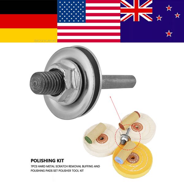 

7pcs hard metal scratch removal buffing and polishing pads set polisher tool kit polishing pad