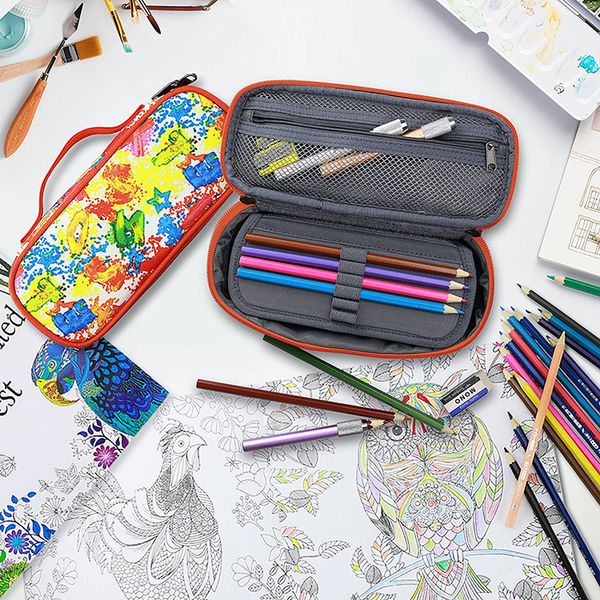 

creative korean multi-purpose zipper pencil case stationery bags students oxford cloth pencil bags