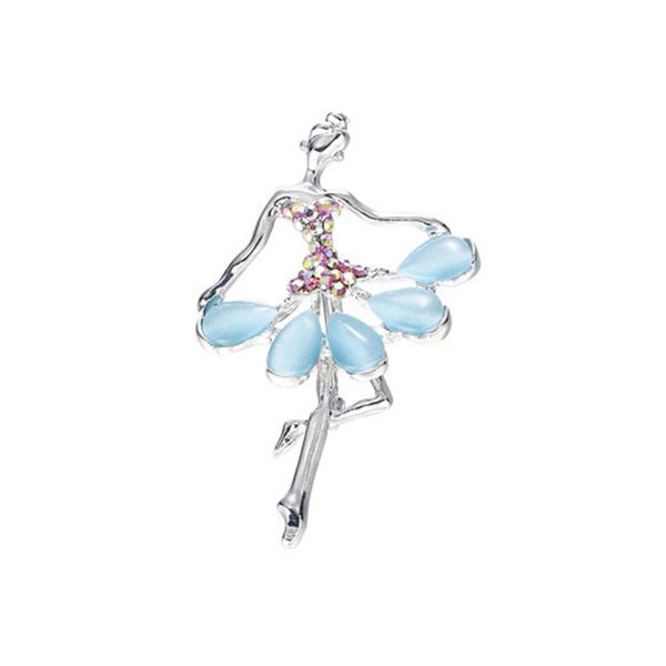 

dancer pearl leaf branch pearl pin brooch jewelry gift women mom charm brooches, Gray