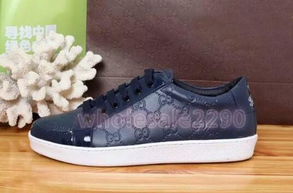 

2020 mens classic trendy luxury designer shoes with new arrival casaulleather rivoli sneakers fashion shoes, Black