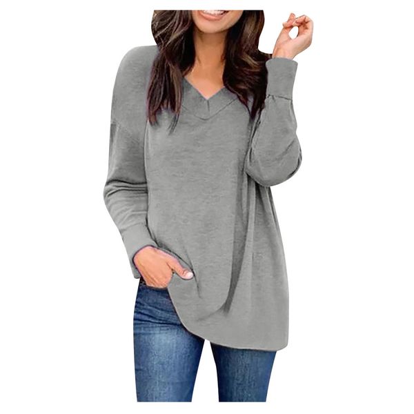 

5xl women's winter blouse winter 2020 new fashion long sleeve v-neck casual solid color shirts blouse camisa femenina, White