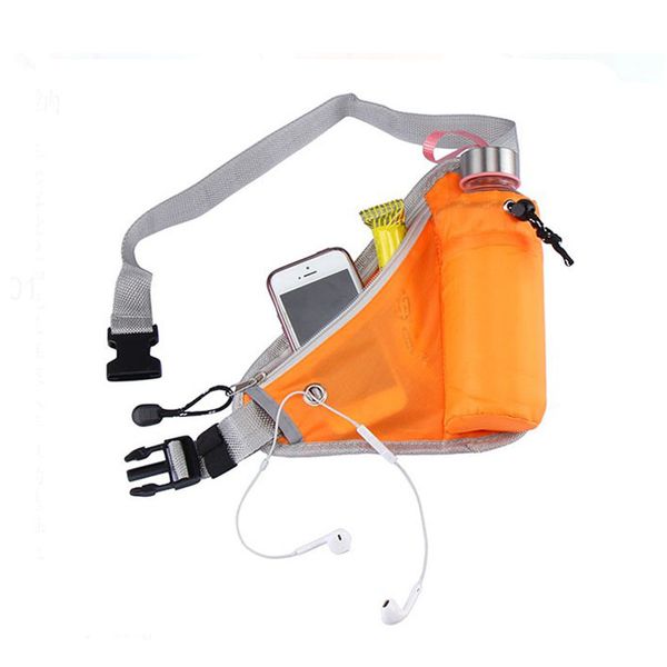

adjustable length women running waist bag triangle outdoor pockets hiking climbing cycling running belt water bottle waist bag