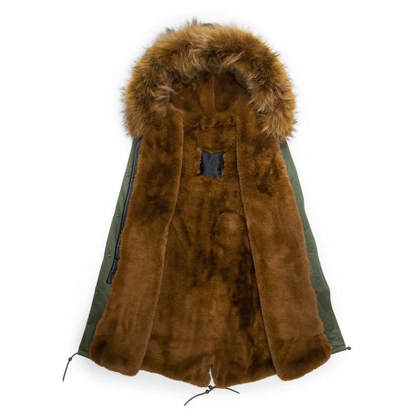 

2016 new furs padded parka coat, winter jacket men fur parka, Black